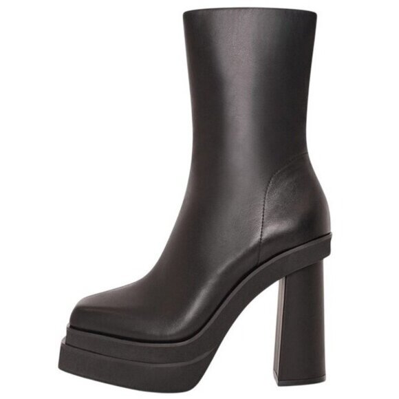 10th Floor Milano Leather Blocked-Heeled Platform - Picture 1 of 14